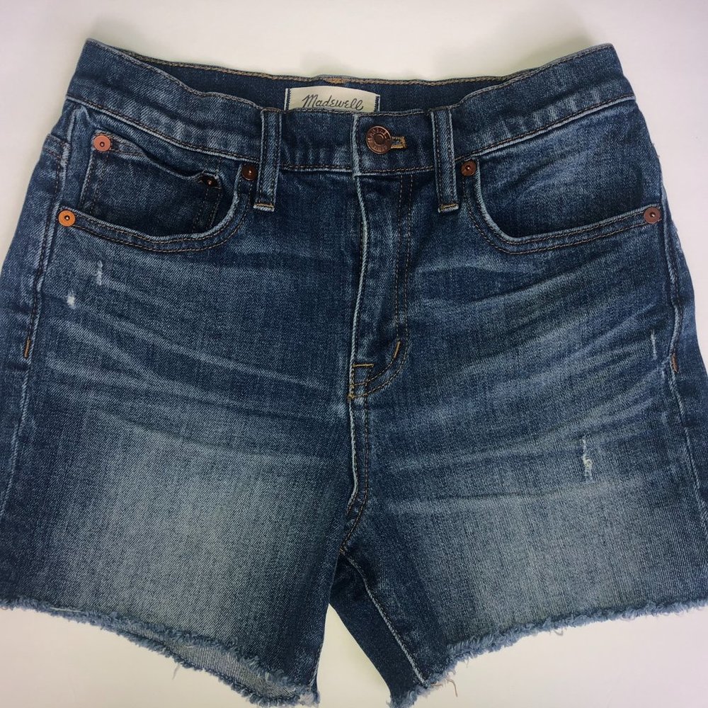 Madewell denim high rise cutoff shorts